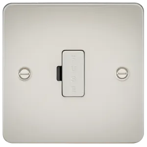 Knightsbridge FP6000PL Flat Plate 13A Fused Spur Unit - Pearl
