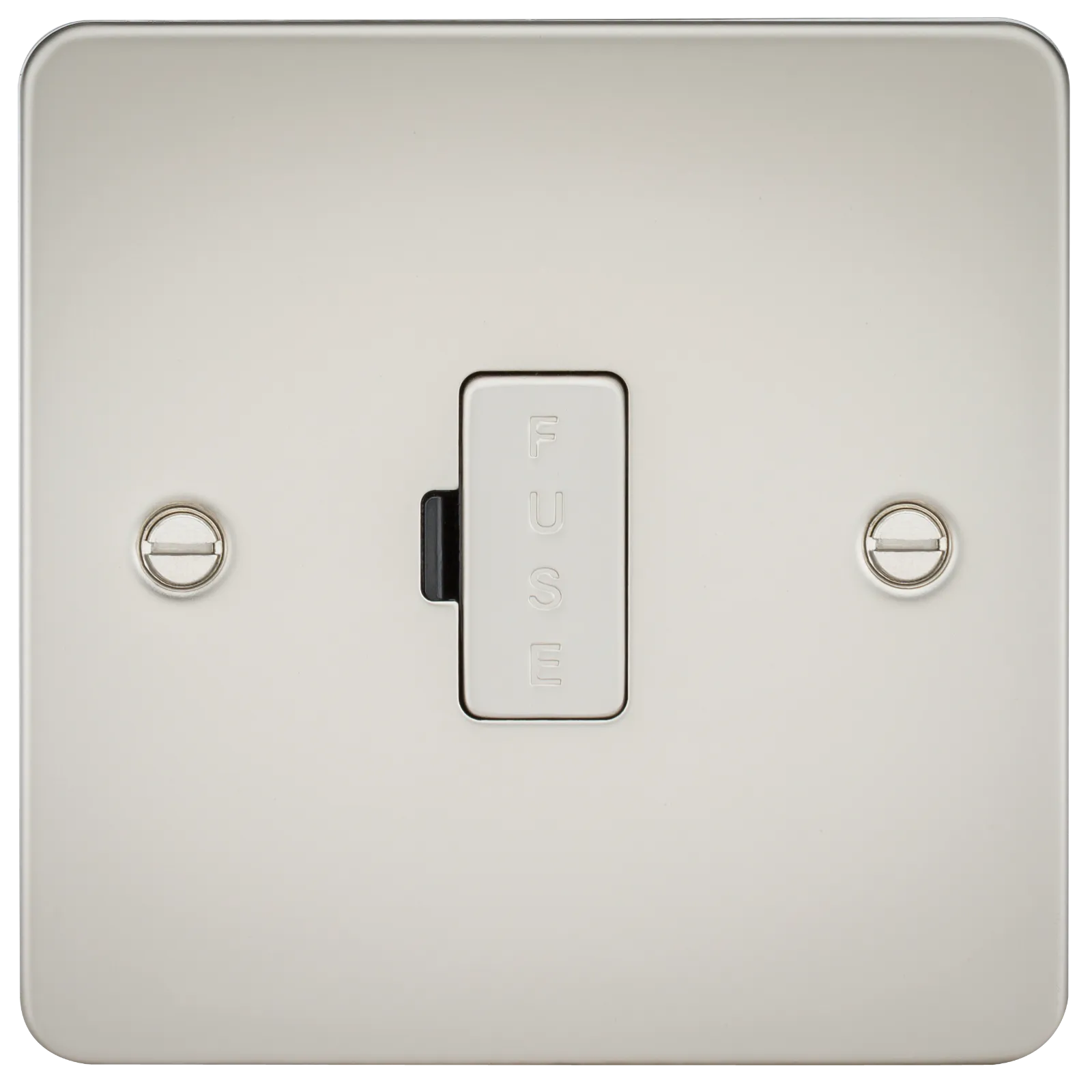 Knightsbridge FP6000PL Flat Plate 13A Fused Spur Unit - Pearl