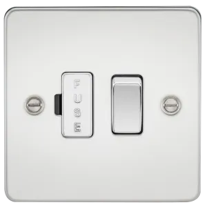 Knightsbridge FP6300PC Flat Plate 13A Switched Fused Spur Unit - Polished Chrome