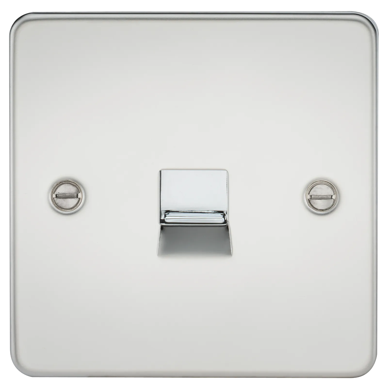 Knightsbridge FP7400PC Flat Plate Telephone Extension Socket - Polished Chrome