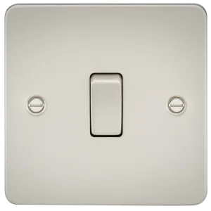 Knightsbridge FP8341PL Flat Plate 20A 1G DP Switch - Pearl