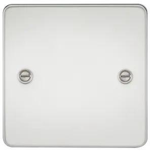 Knightsbridge FP8350PC Flat Plate 1G Blanking Plate - Polished Chrome