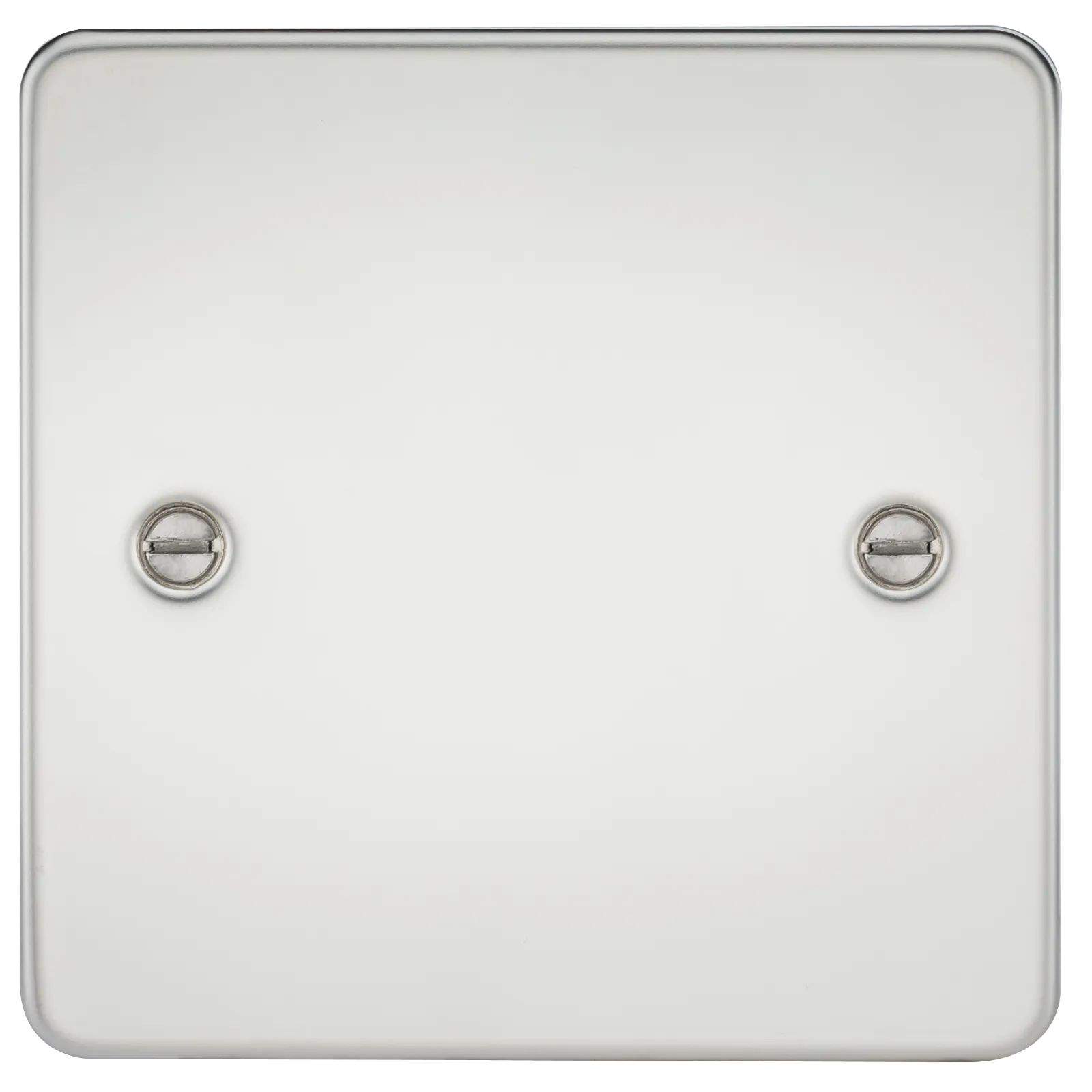 Knightsbridge FP8350PC Flat Plate 1G Blanking Plate - Polished Chrome