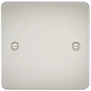 Knightsbridge FP8350PL Flat Plate 1G Blanking Plate - Pearl