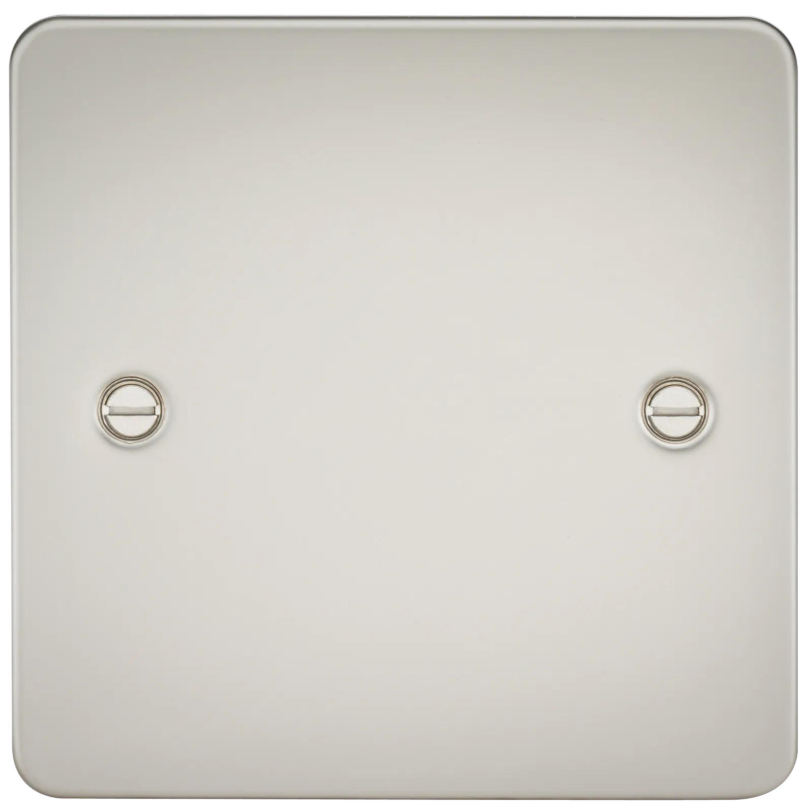 Knightsbridge FP8350PL Flat Plate 1G Blanking Plate - Pearl