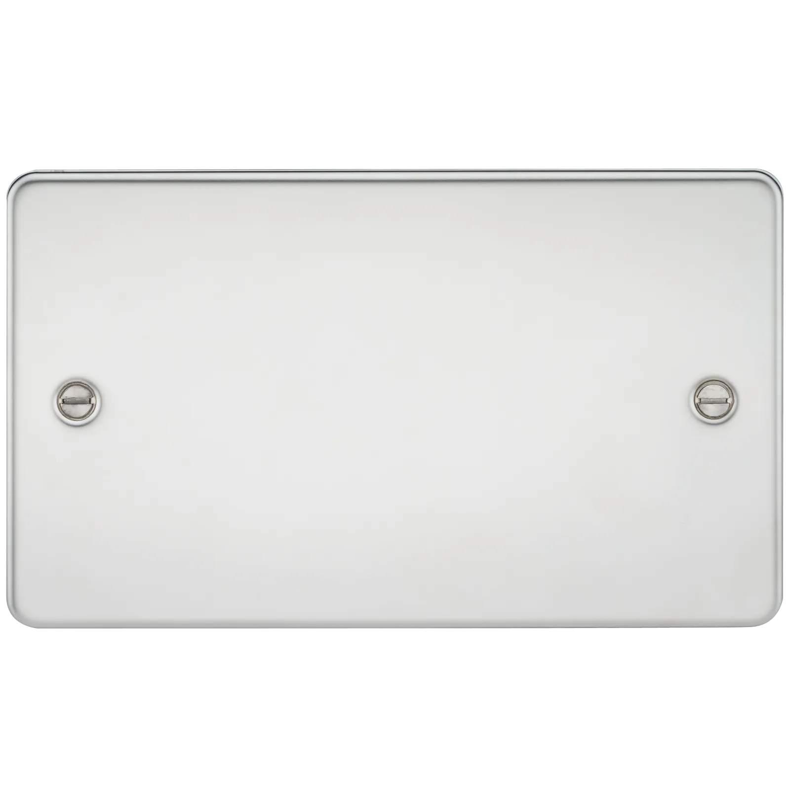 Knightsbridge FP8360PC Flat Plate 2G Blanking Plate - Polished Chrome