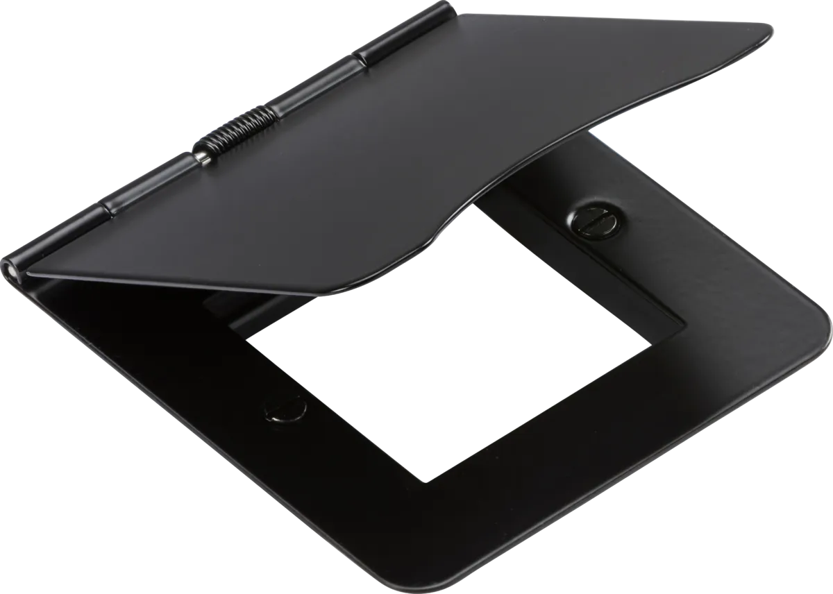 Knightsbridge FPF2GMB Flat Plate 2G Modular Floor Plate - Matt Black