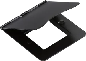 Knightsbridge FPF2GMB Flat Plate 2G Modular Floor Plate - Matt Black
