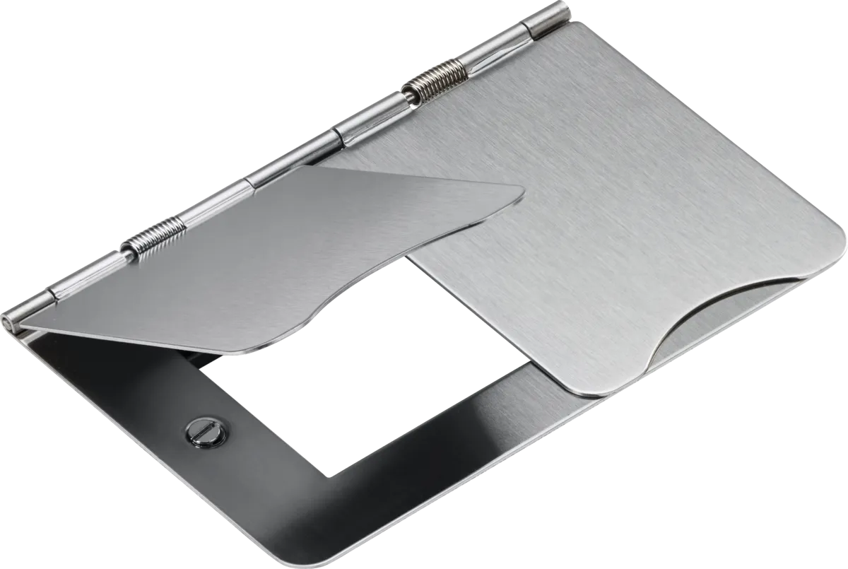Knightsbridge FPF4GBC Flat Plate 4G Modular Floor Plate - Brushed Chrome