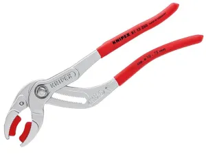 KNIPEX Plastic Pipe Grip Pliers  Plastic Jaws Chrome 250Mm - 75Mm Capacity