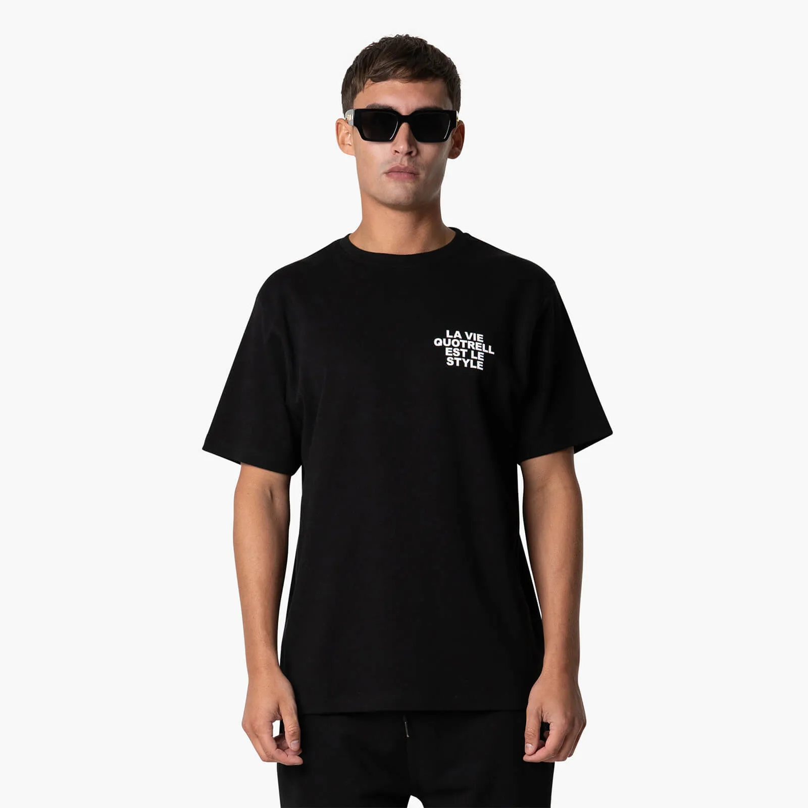 LA VIE T-SHIRT | BLACK/WHITE