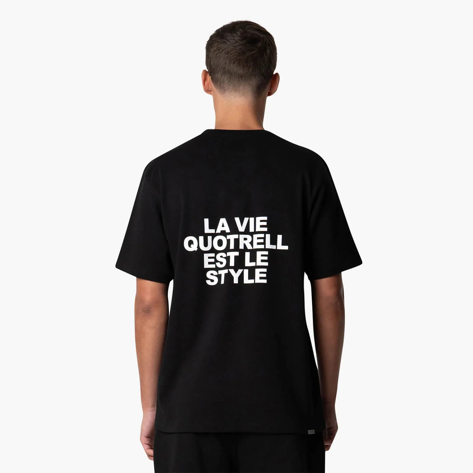 LA VIE T-SHIRT | BLACK/WHITE