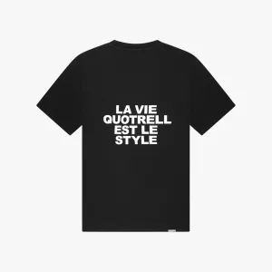 LA VIE T-SHIRT | BLACK/WHITE