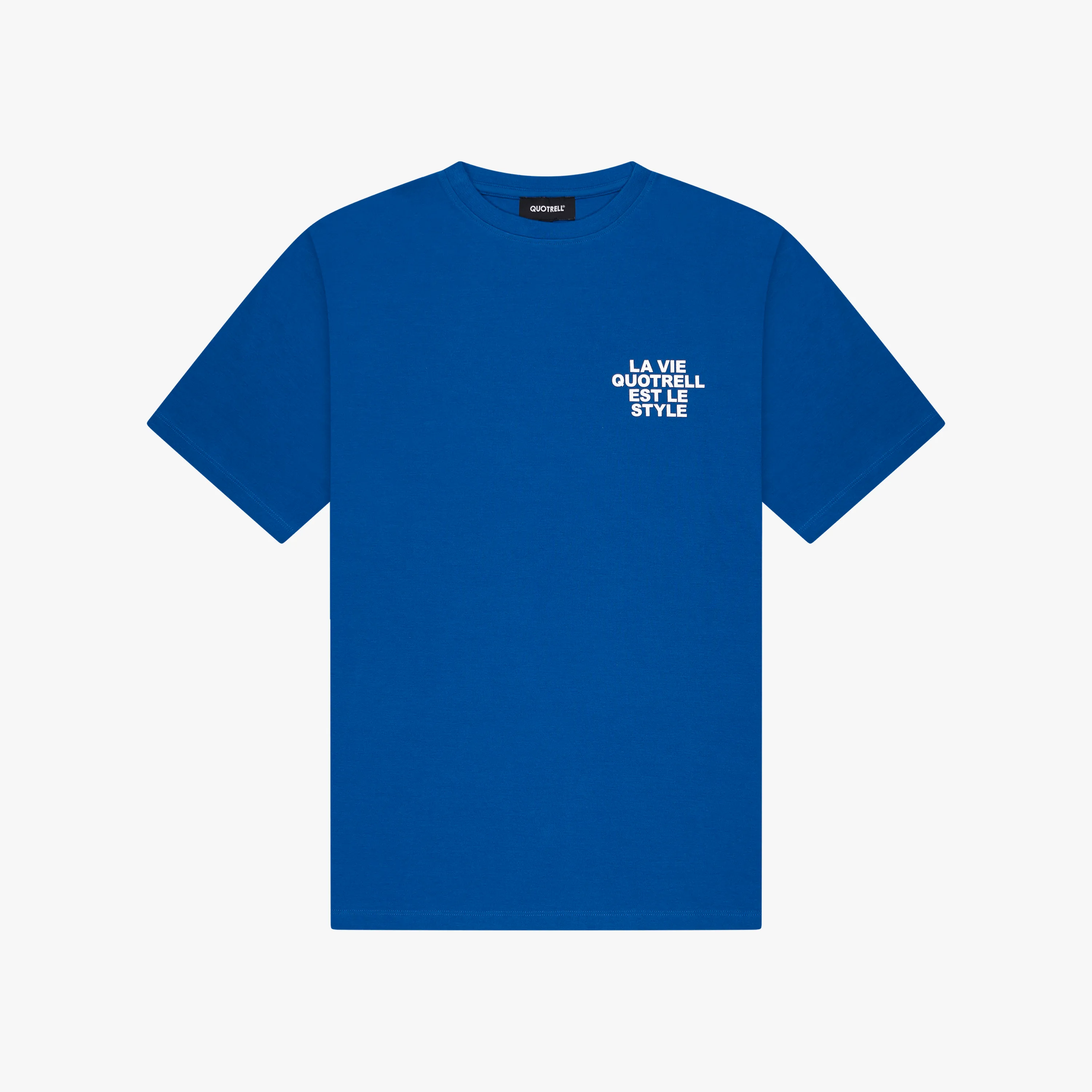 LA VIE T-SHIRT | COBALT/WHITE