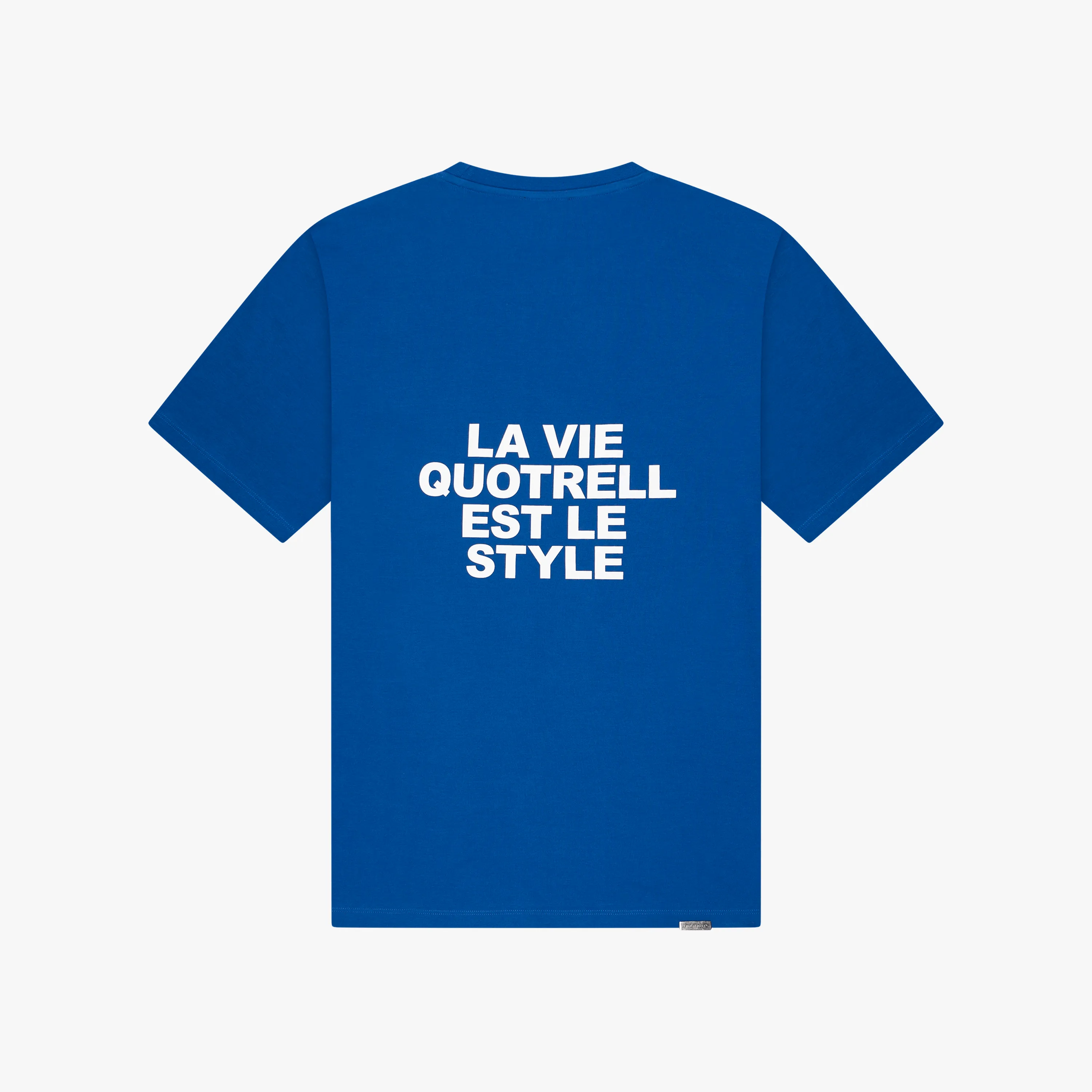 LA VIE T-SHIRT | COBALT/WHITE