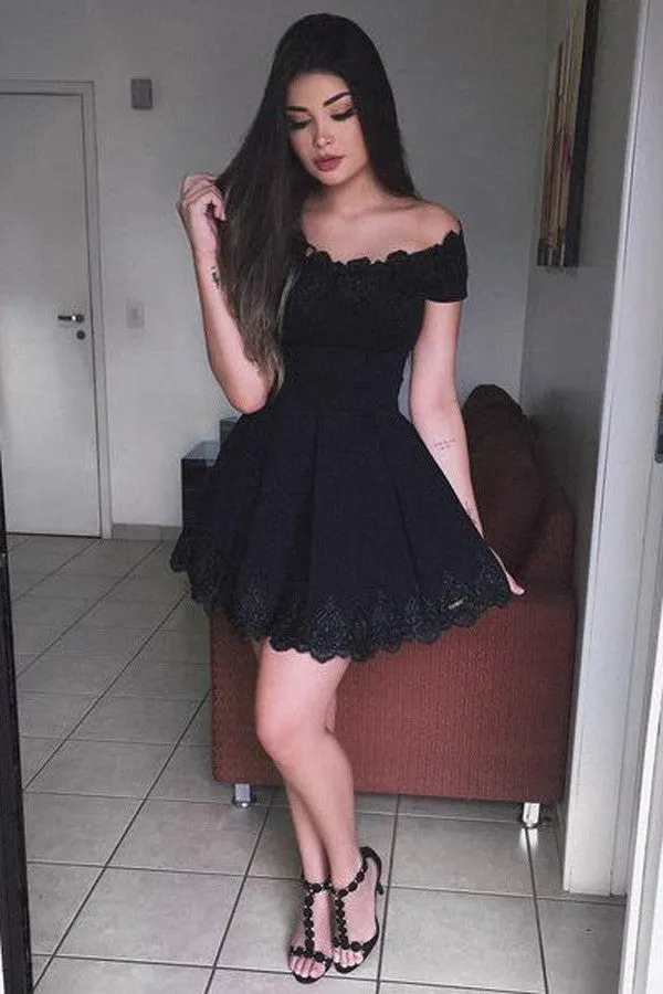 Lace Homecoming Dress,Short Prom Dress for Teens,SH49