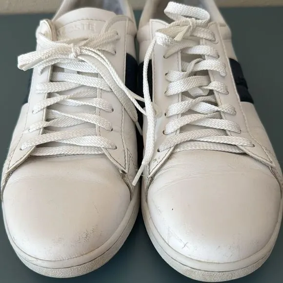 LACOSTE CARNABY EVO PIGMENTED LEATHER SNEAKERS