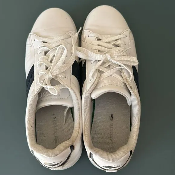 LACOSTE CARNABY EVO PIGMENTED LEATHER SNEAKERS