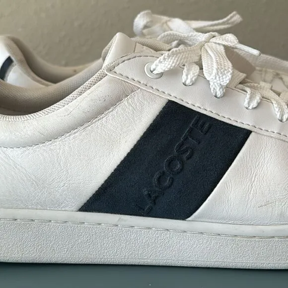 LACOSTE CARNABY EVO PIGMENTED LEATHER SNEAKERS