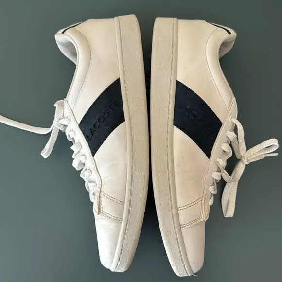 LACOSTE CARNABY EVO PIGMENTED LEATHER SNEAKERS