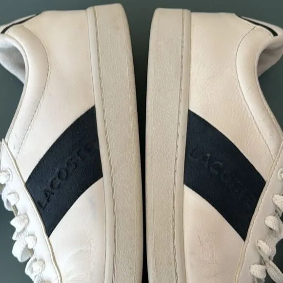 LACOSTE CARNABY EVO PIGMENTED LEATHER SNEAKERS
