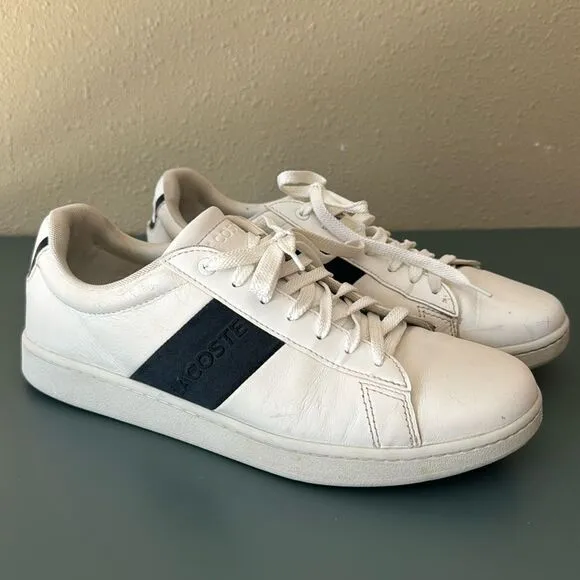 LACOSTE CARNABY EVO PIGMENTED LEATHER SNEAKERS