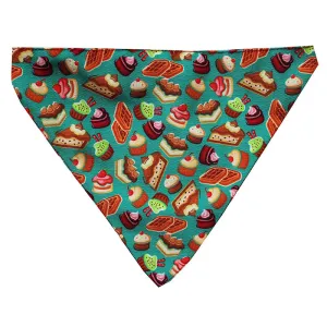 Lana Paws Dessert Factory Adjustable Dog Bandana/Scarf, Multi-coloured