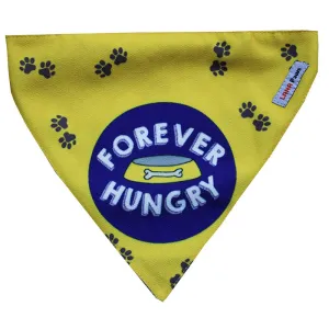Lana Paws Forever Hungry Adjustable Dog Bandana/Scarf, Yellow