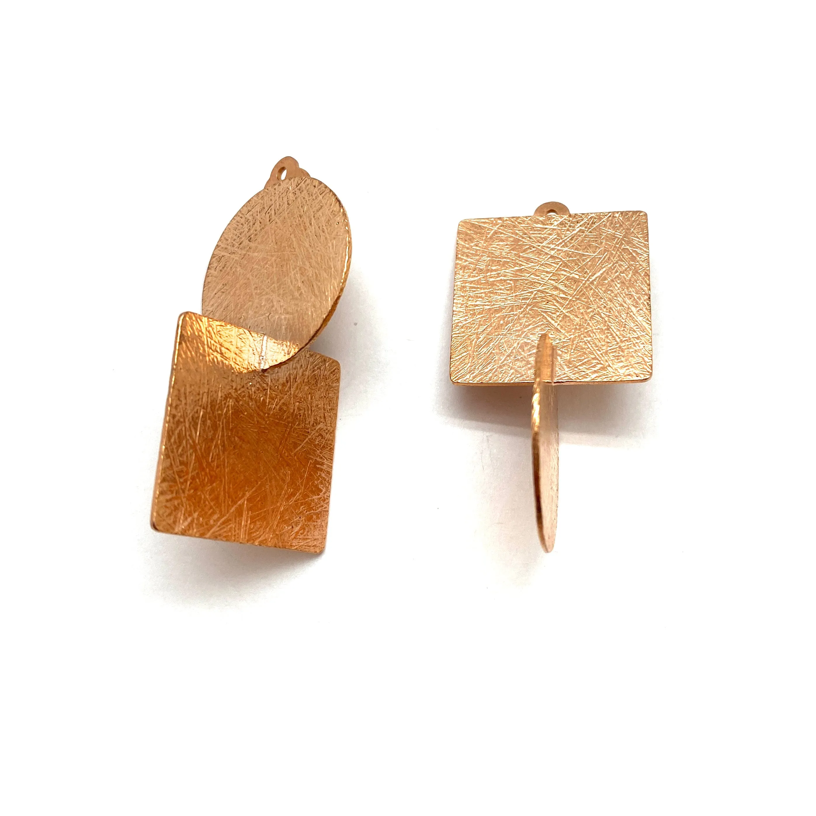 Large Axis Clip-ons - Rose Gold Vermeil