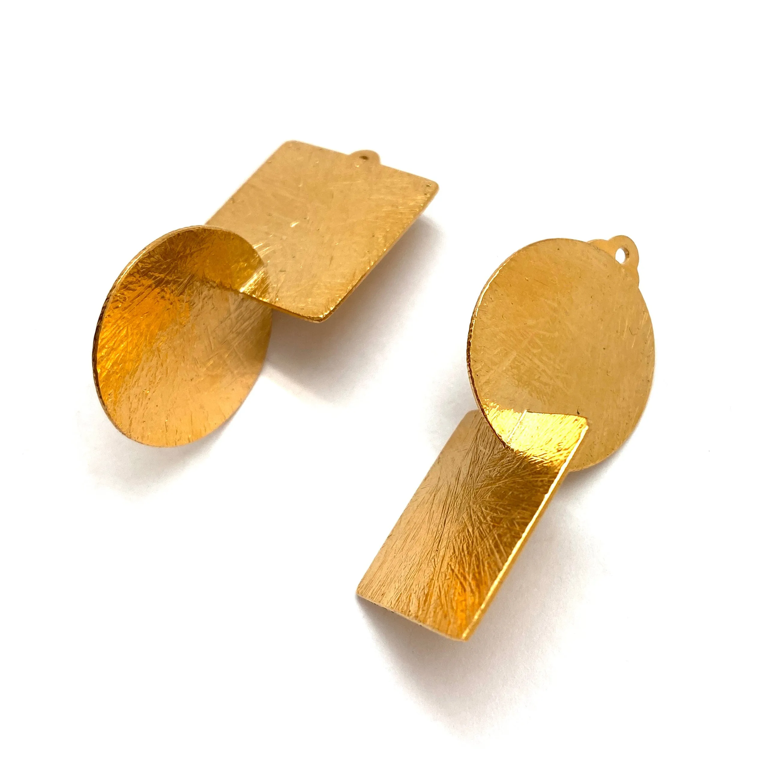 Large Axis Clip-ons - Yellow Gold Vermeil
