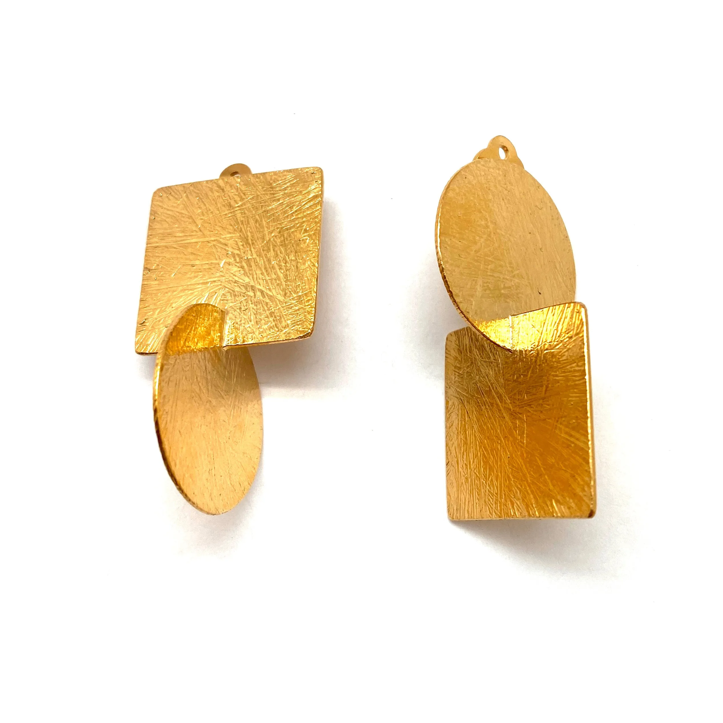 Large Axis Clip-ons - Yellow Gold Vermeil