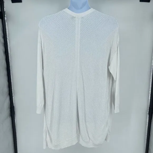 Lauren Ralph Lauren Open-Front Knit Cardigan White Plus Size 2X Layering Basics