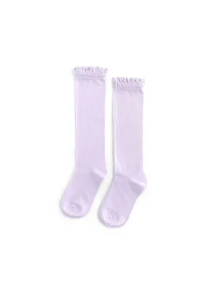 Lavender Lace Top Knee  Highs