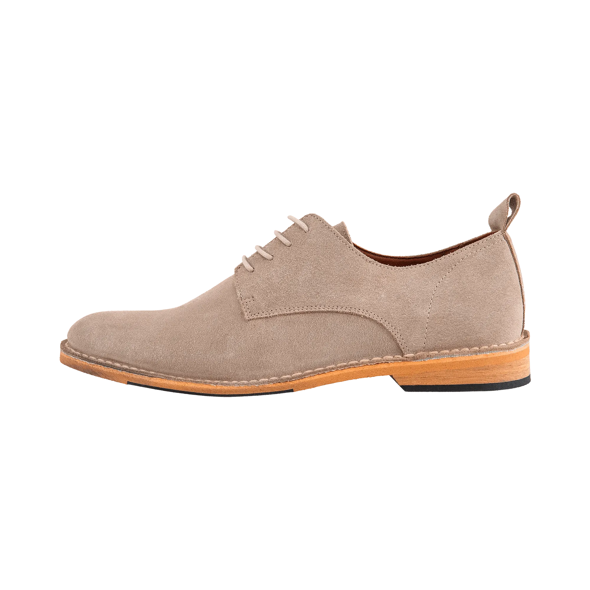 Leder Business Schnürer Sand