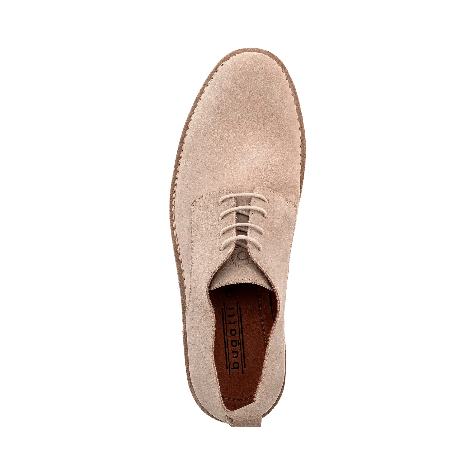 Leder Business Schnürer Sand