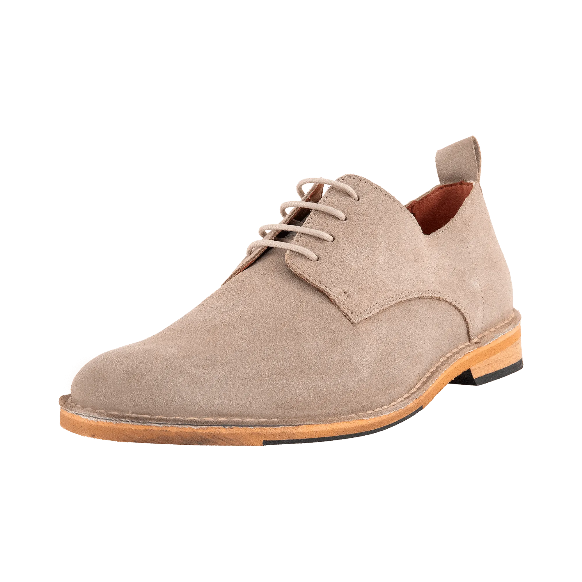 Leder Business Schnürer Sand