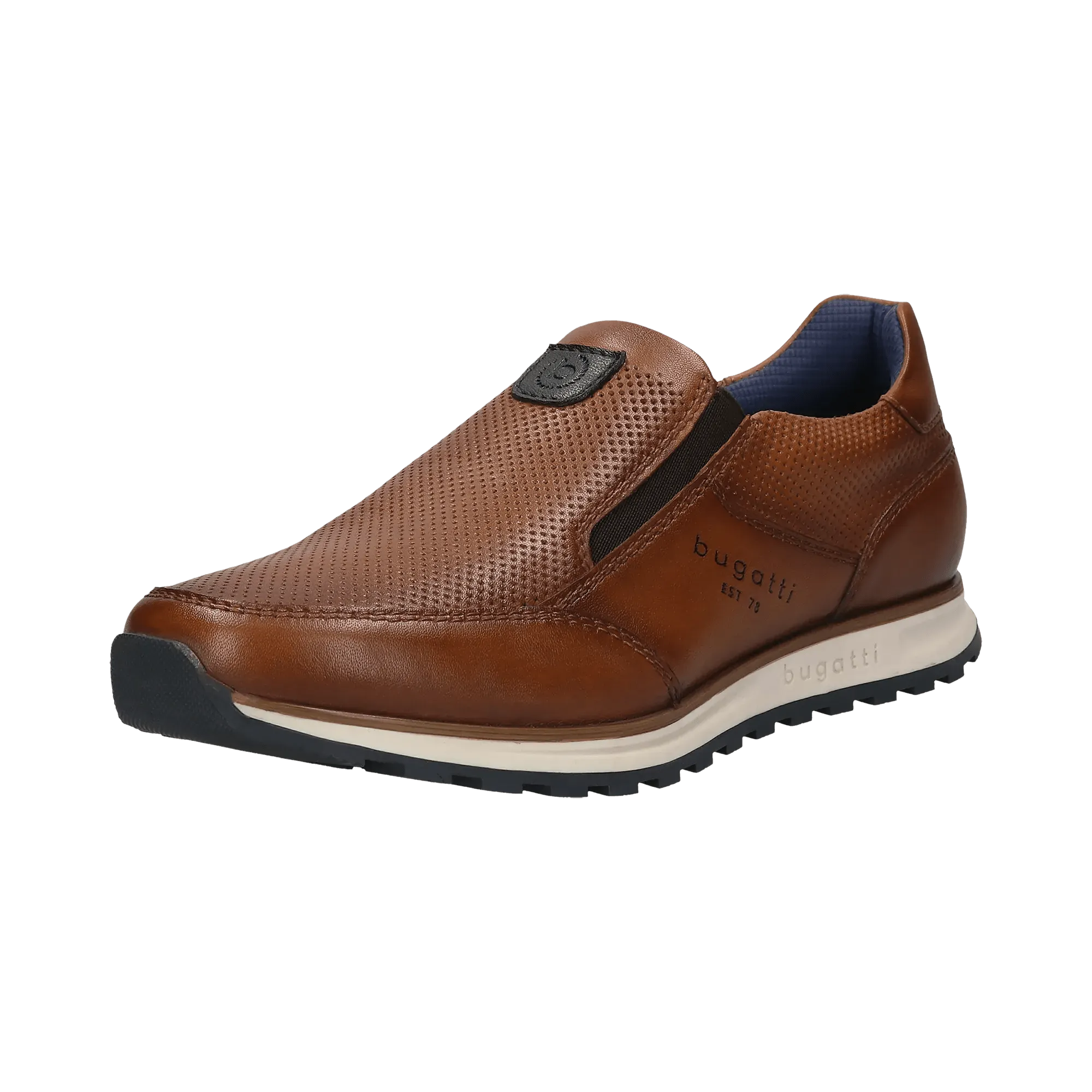 Leder Slip on cognac
