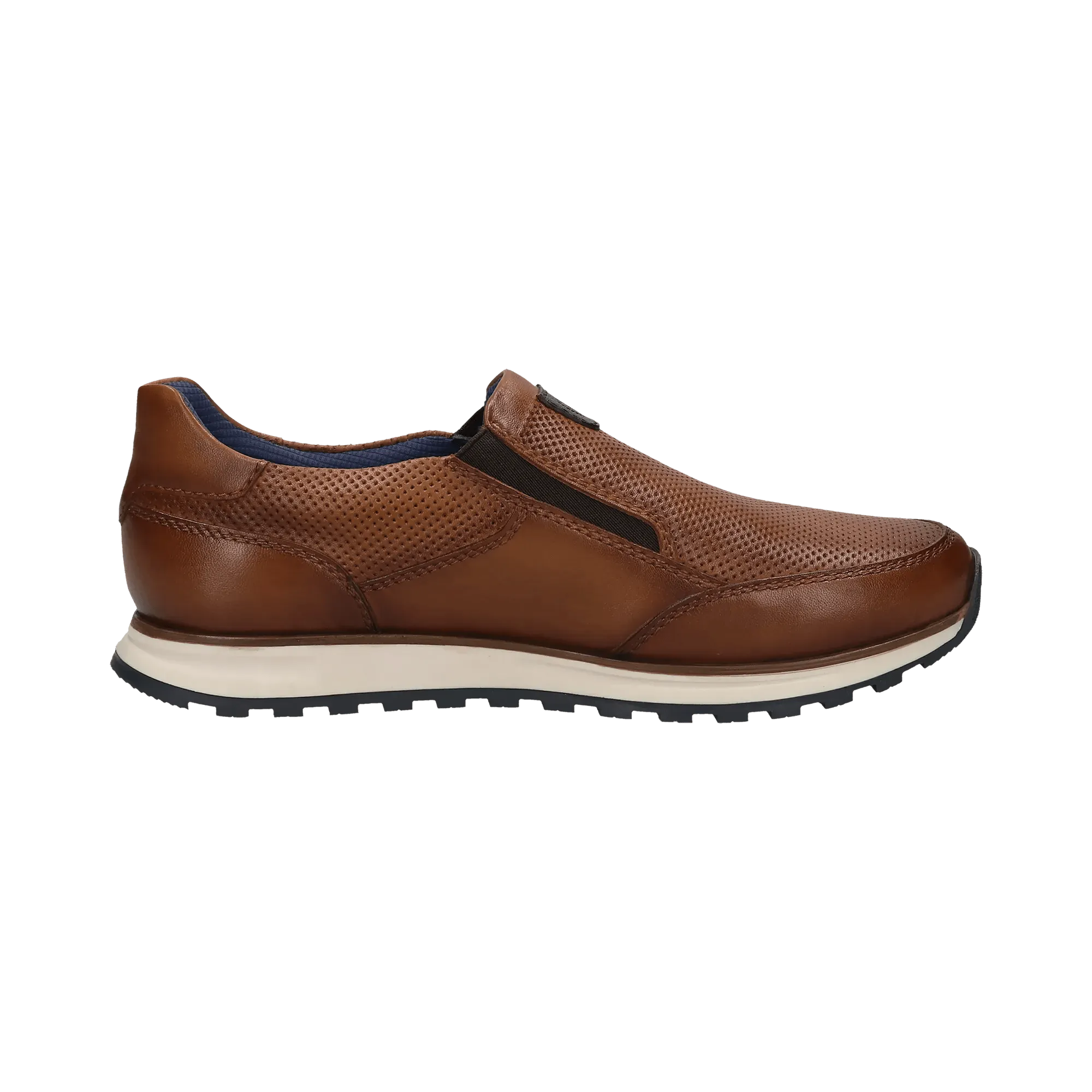 Leder Slip on cognac