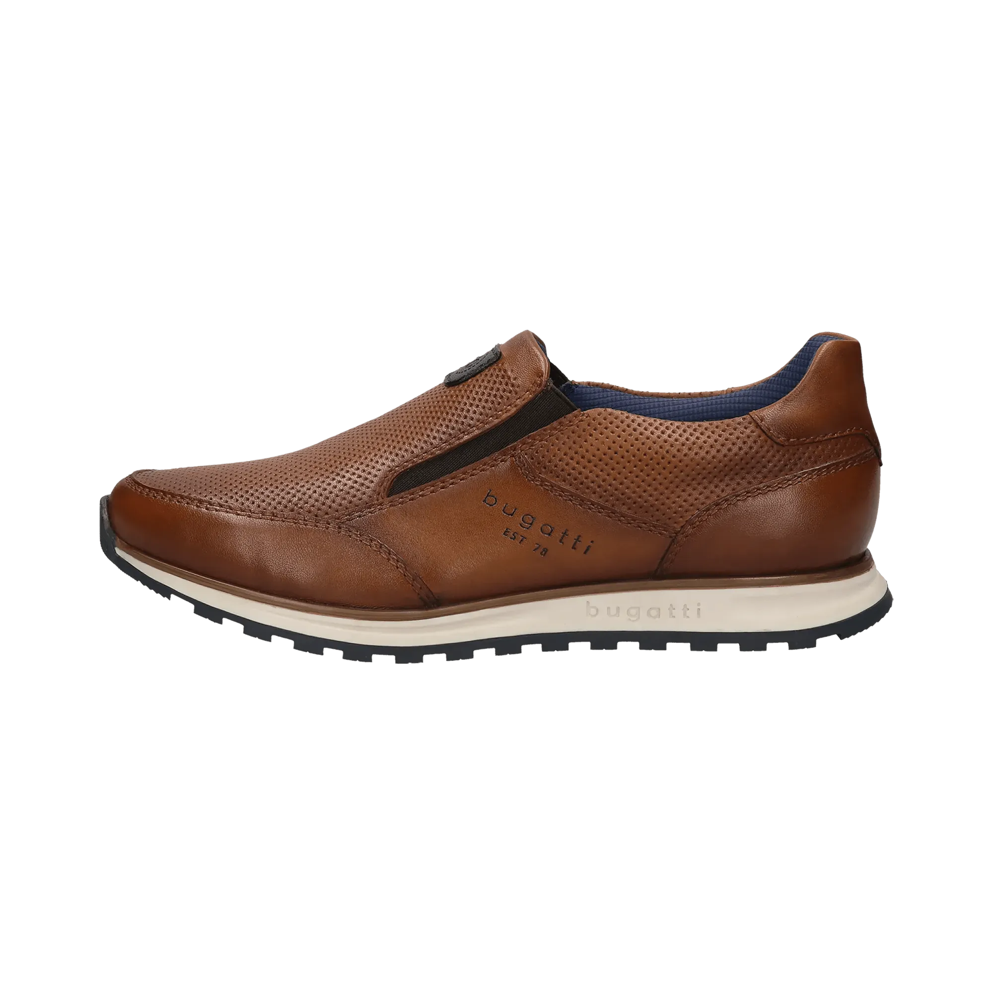 Leder Slip on cognac