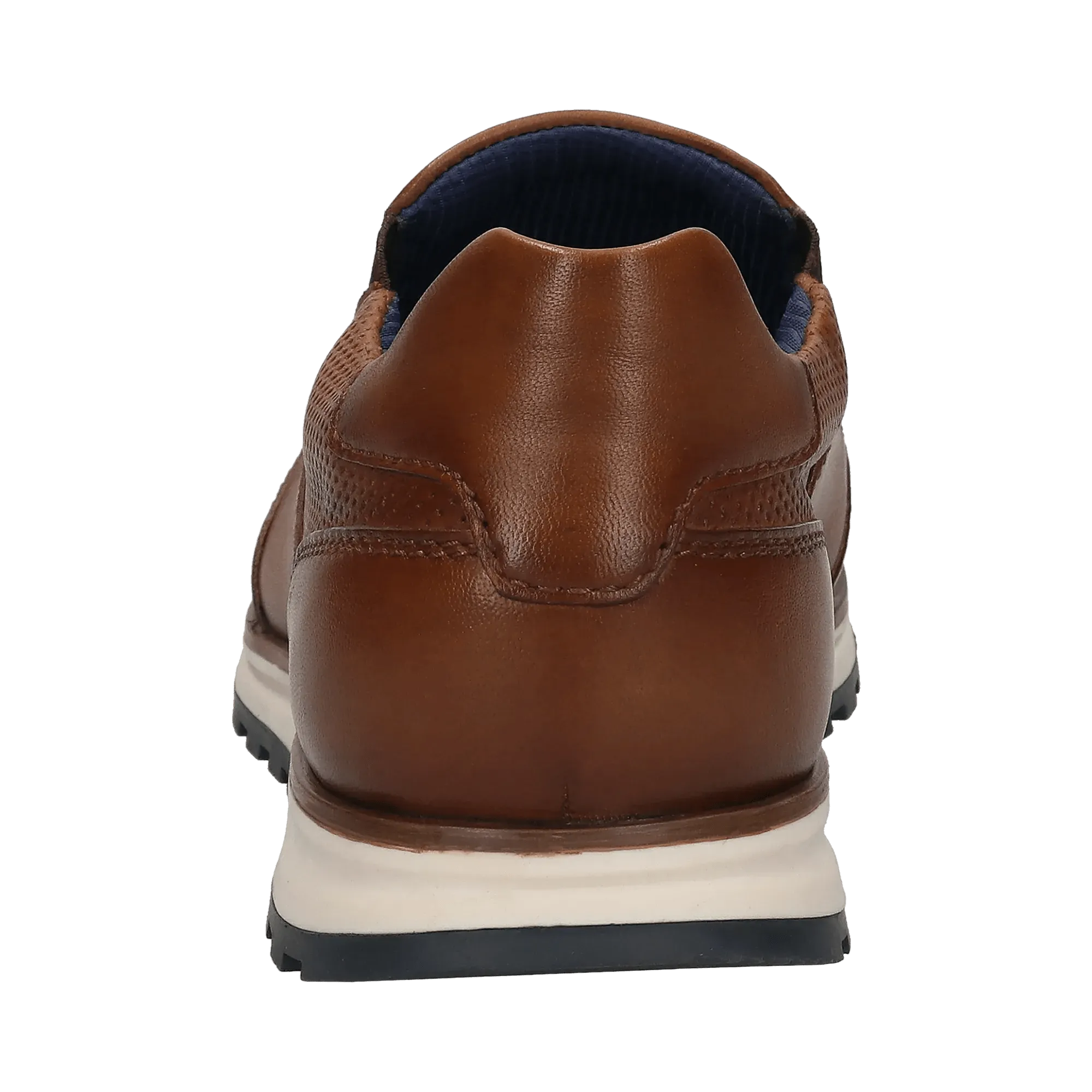 Leder Slip on cognac
