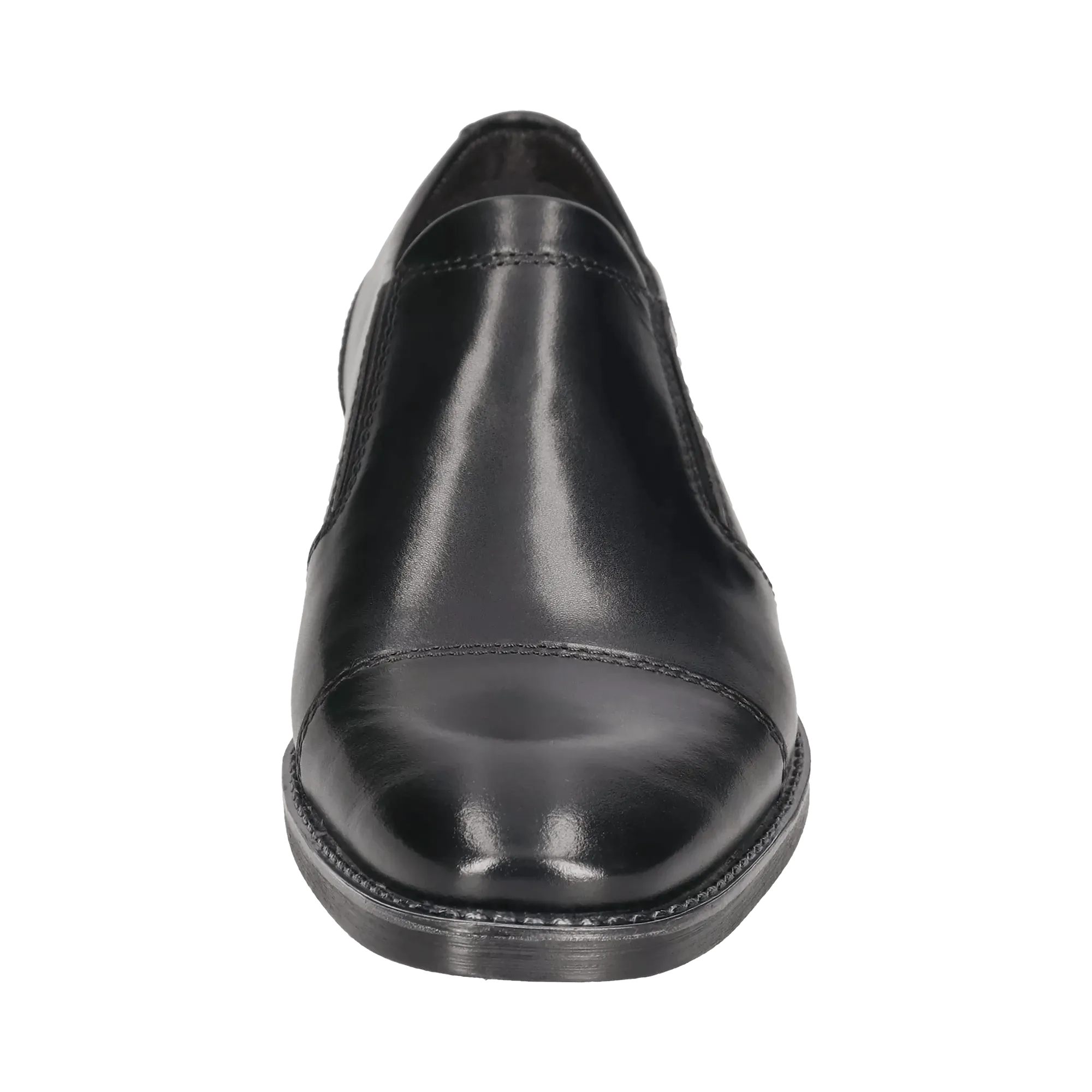 Leder Slip on schwarz