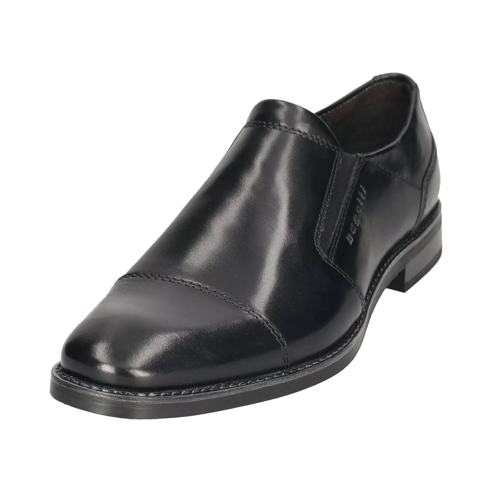 Leder Slip on schwarz
