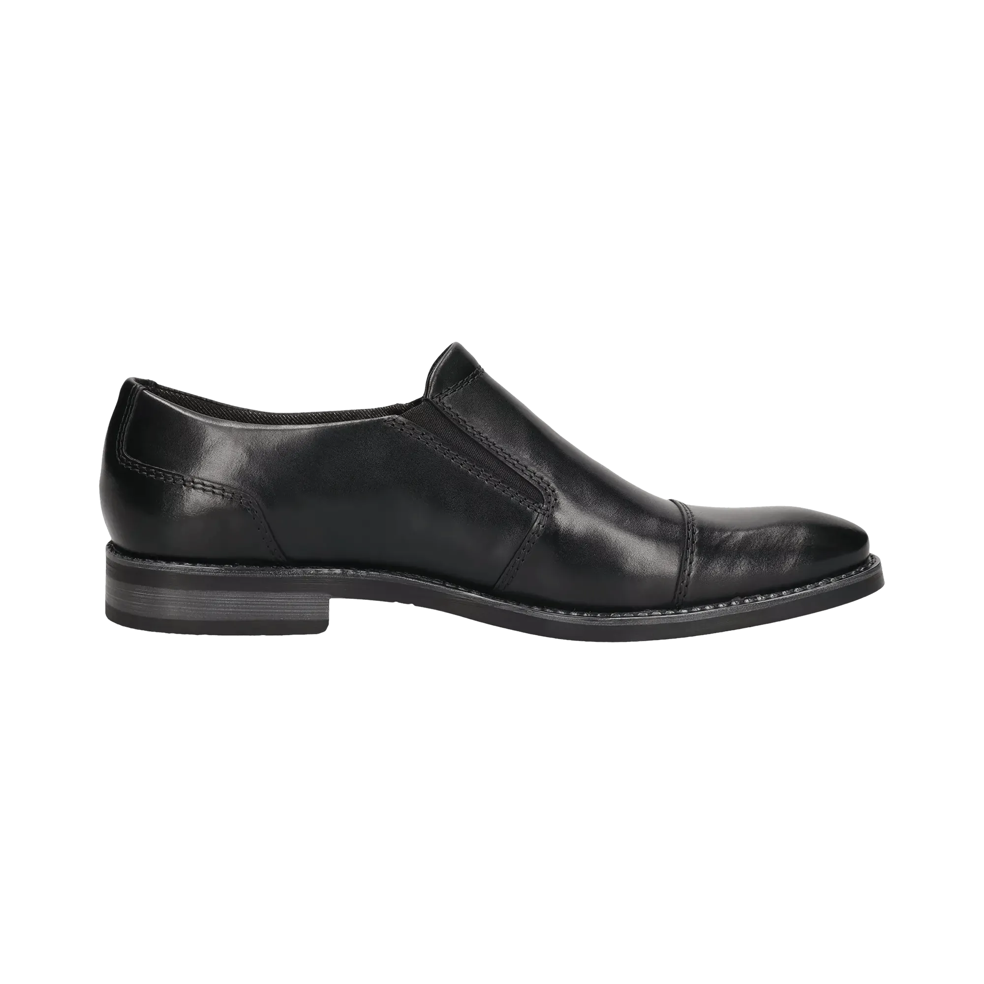 Leder Slip on schwarz