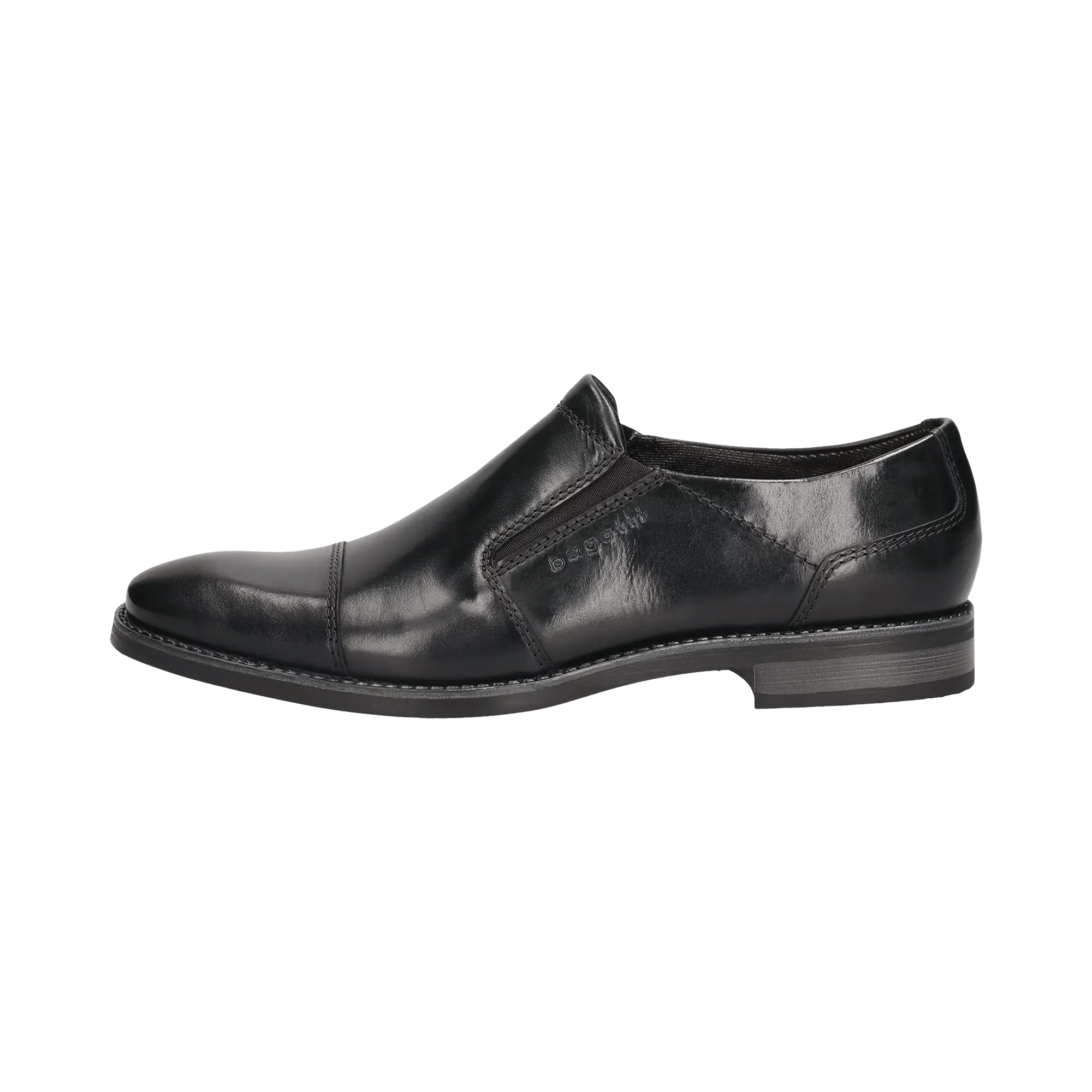 Leder Slip on schwarz