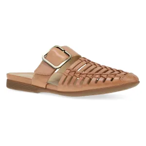 Leilani - Light Tan Burnished Nappa Mule - 2048-150600