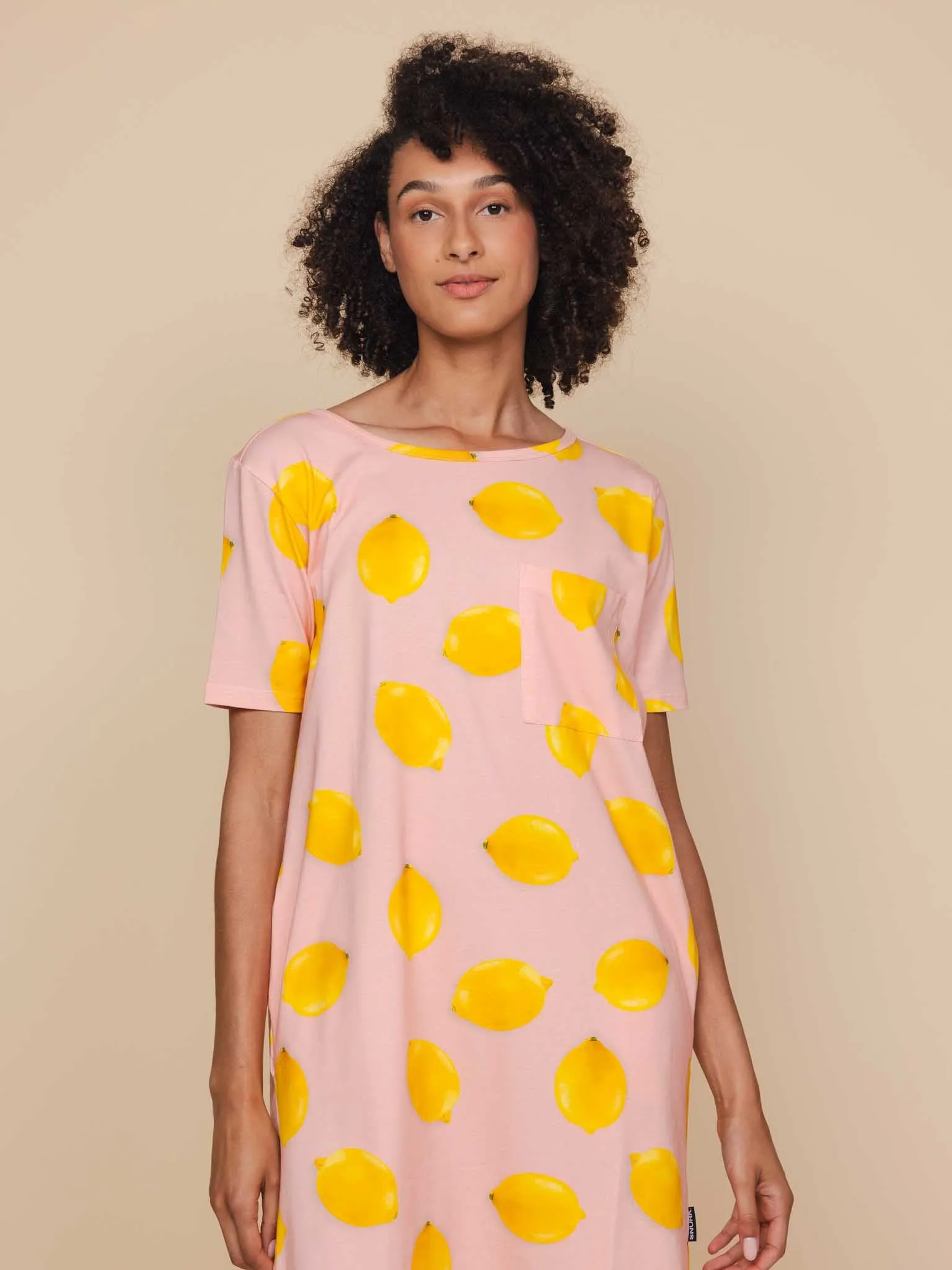 Lemon T-shirt Dress Dames