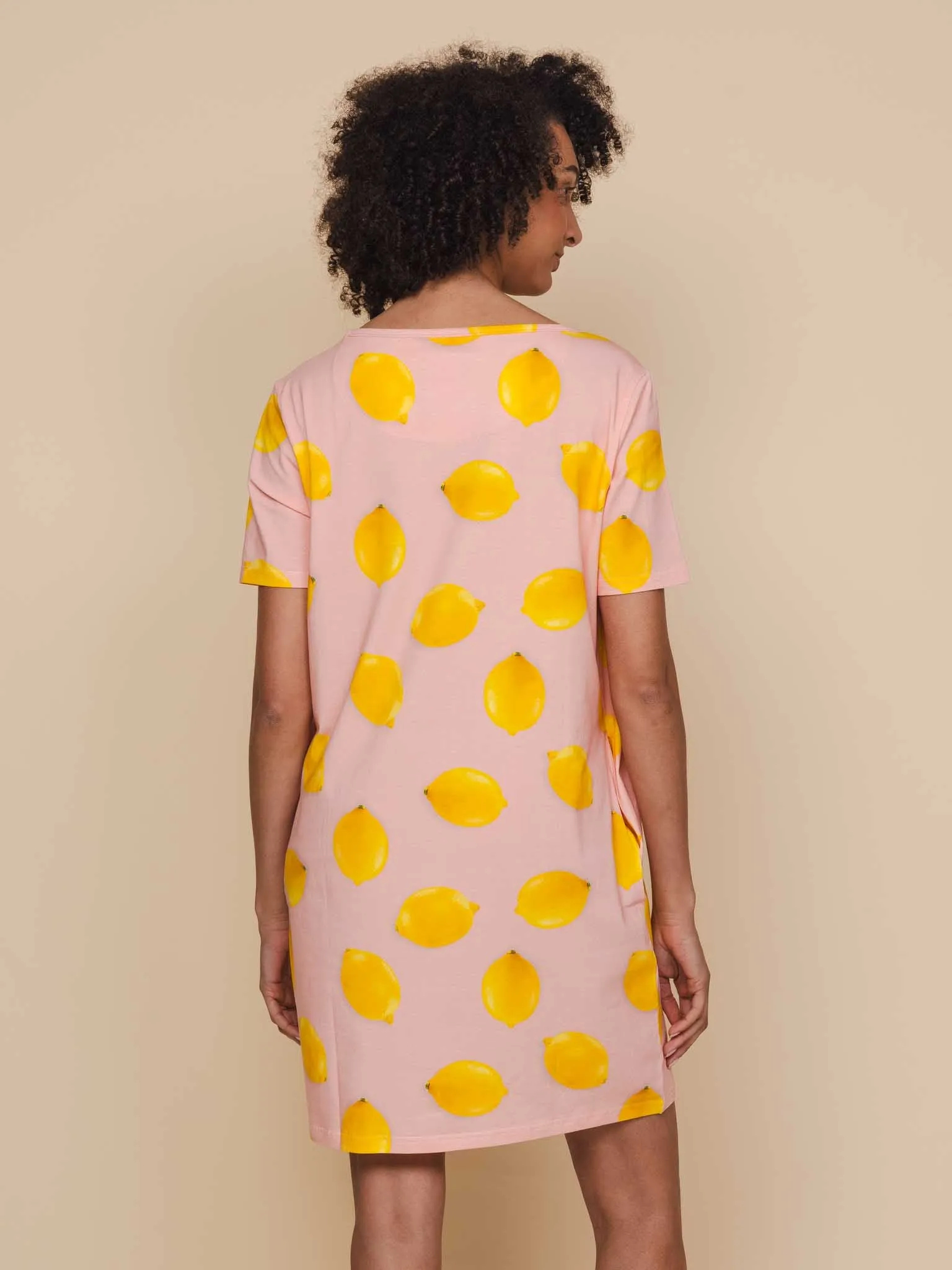 Lemon T-shirt Dress Dames