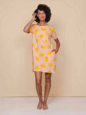 Lemon T-shirt Dress Dames