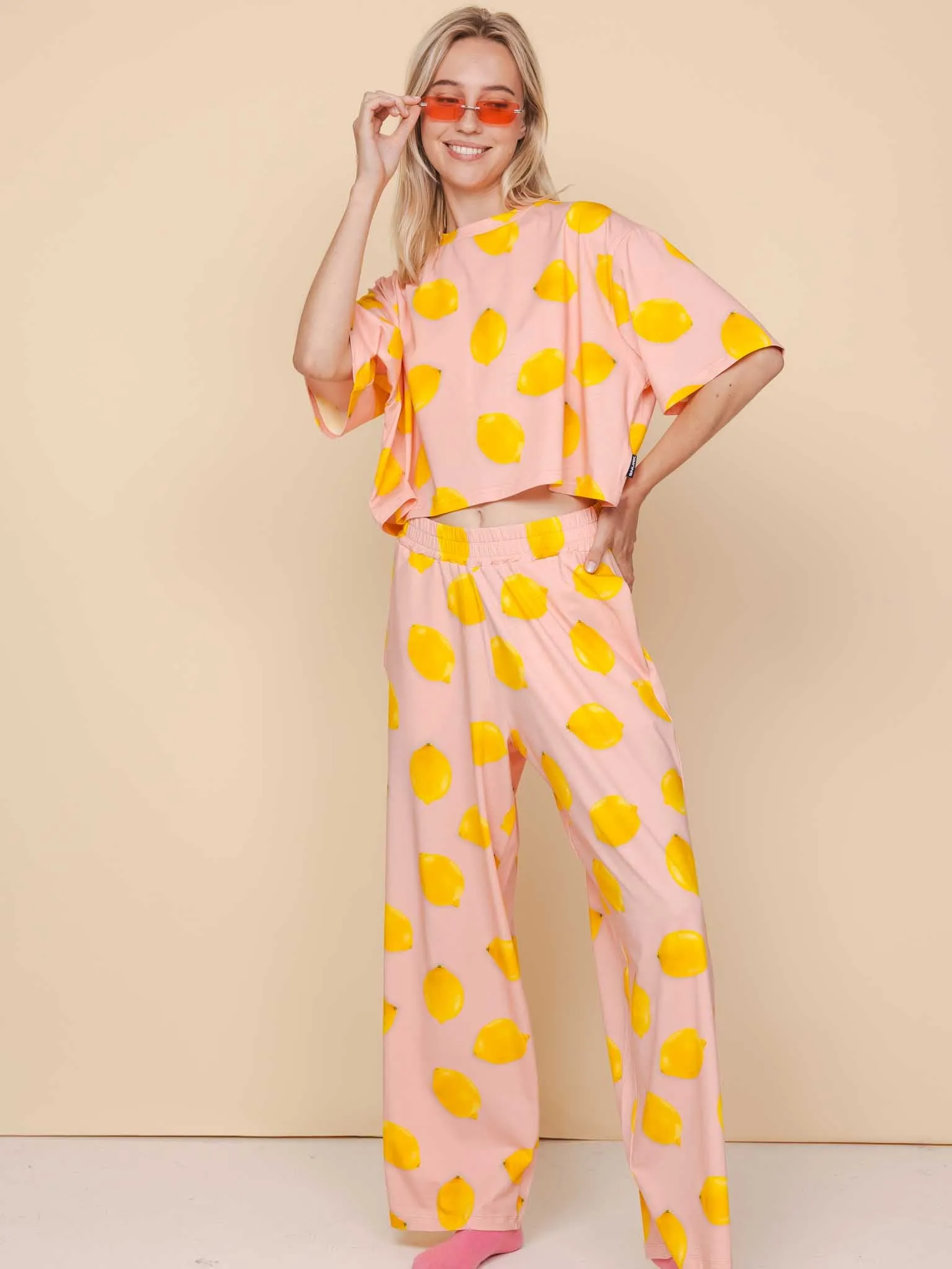 Lemon Wijde broek Dames