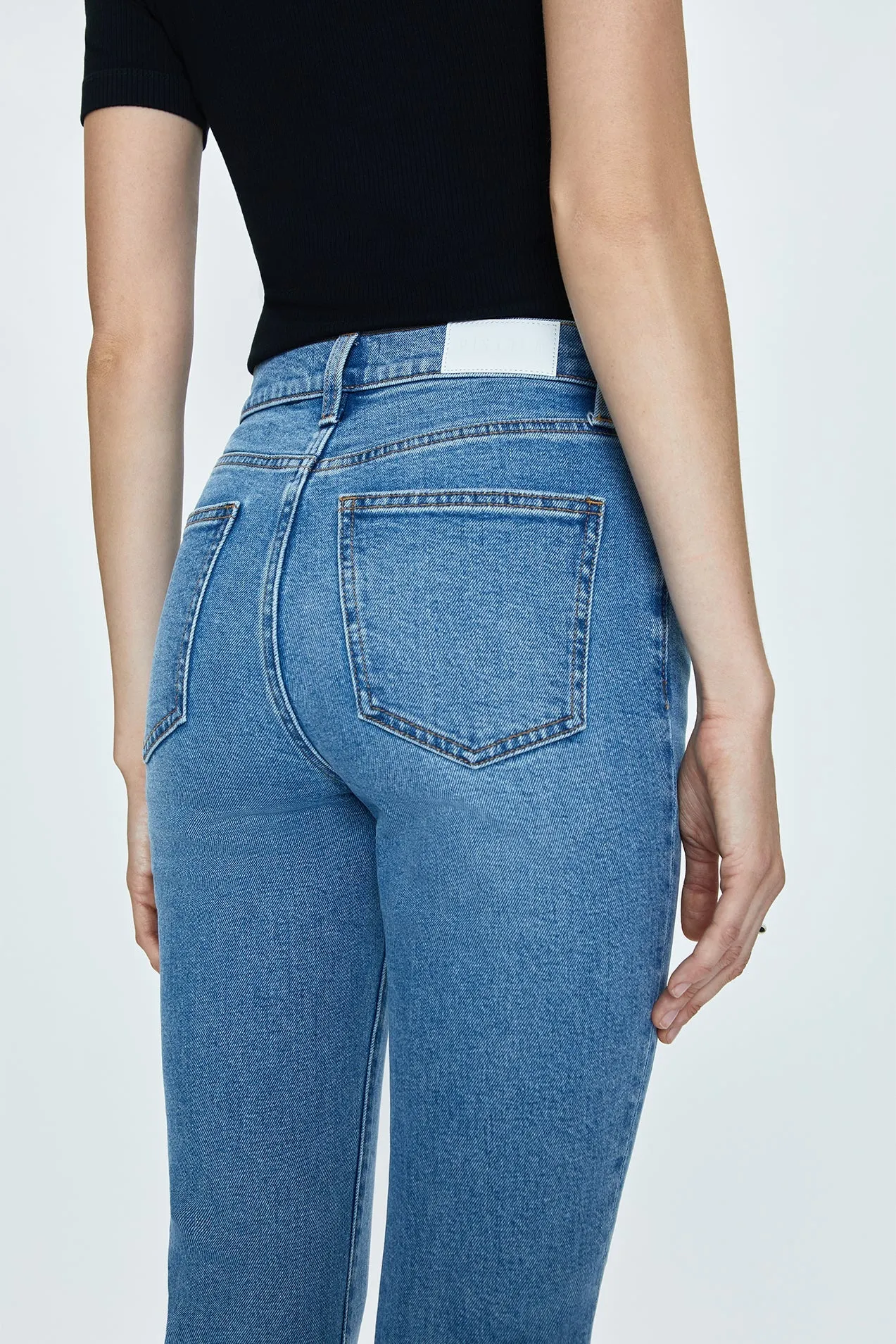 Lennon High Rise Crop Boot in Derby by Pistola